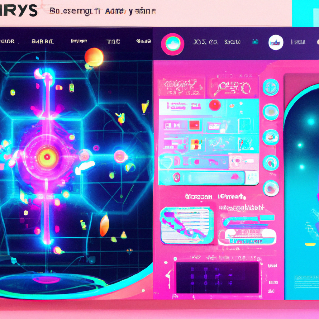 Screenshot of neon puzzle run